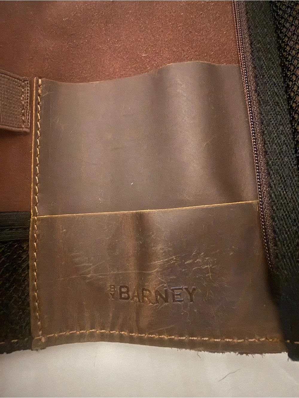 Barney Travel Wallet Leather Handcrafted Gift